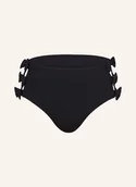 Stroje kąpielowe - Seafolly Dół Od Bikini Z Wysokim Stanem Beau Bow schwarz - miniaturka - grafika 1
