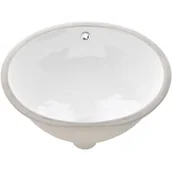 Umywalki - Invena Mykonos umywalka 49x40 cm podblatowa owalna biała CE-50-001 - miniaturka - grafika 1