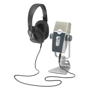AKG Podcaster Essentials Kit - Zestaw narzędzi do produkcji audio: mikrofon AKG Lyra USB i słuchawki AKG K371 ♦ 30 DNI NA ZWROT ♦ GWARANCJA D... - Mikrofony estradowe - miniaturka - grafika 1