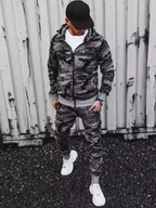 Dresy męskie - Dres męski moro ciemnoszary Dstreet AX0623-XXL - miniaturka - grafika 1