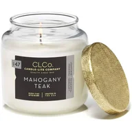 Świece - Świeca zapachowa w szkle No. 47 Mahogany Teak Candle-lite 396 g - miniaturka - grafika 1