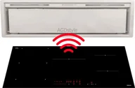 Zestawy AGD - Zestaw FALMEC płyta indukcyjna 90 H2H | 90x50 + okap GRUPA SILNIKOWA PLUS 105 biały - miniaturka - grafika 1