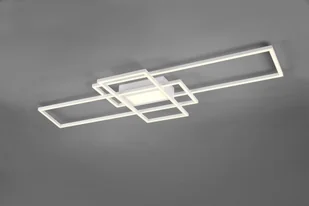 Trio Leuchten Designerski plafon biały LED ściemnialny z pilotem - Riha - Lampy sufitowe - miniaturka - grafika 1