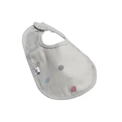 Śliniaki i fartuszki - Szary muślinowy śliniak Kindsgut Dots - miniaturka - grafika 1