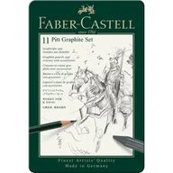 Ołówki - Faber Castell Zestaw ołówków i grafitów PITT 11 elementów 112972 - miniaturka - grafika 1