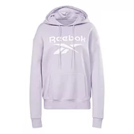 Bluzy damskie - Reebok Damska bluza z kapturem z dużym logo, fioletowa Oasis, 2XL, Fioletowa Oasis, XXL - miniaturka - grafika 1