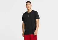 Koszulki męskie - Nike Air Jordan Training Top Black - miniaturka - grafika 1
