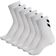 Skarpetki damskie - Skarpetki Białe Humel Hmlchevron 6-Pack Socks Uniwersalne R. 36-40 213254 - miniaturka - grafika 1