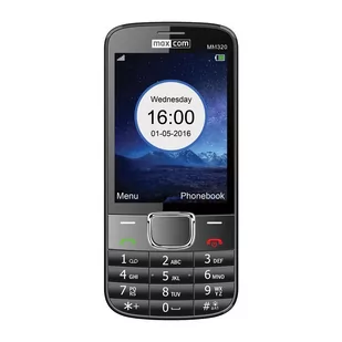 Maxcom MM320 Dual Sim Czarny - Telefony komórkowe - miniaturka - grafika 1