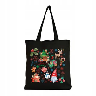 Eko Torba Bawełniana na ramię Zakupy Shopper Świąteczne Wzory Mikołaj #22 - Torby i wózki na zakupy Eko Torba Bawełniana na ramię Zakupy Shopper Świąteczne Wzory Mikołaj #22 - Torby i wózki na zakupy - miniaturka - grafika 1