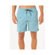 Kąpielówki męskie - Spodenki surfingowe męskie Rip Curl Hula Breach Volley Niebieski - miniaturka - grafika 1