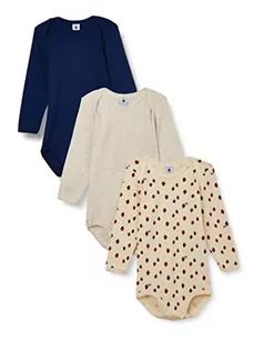 Petit Bateau a05kp dziecięce dziecięce 3-częściowy zestaw bawełnianych z długim rękawem (3 szt.), Wariant 1, 12 miesięcy - Bluzki dla niemowląt - miniaturka - grafika 1