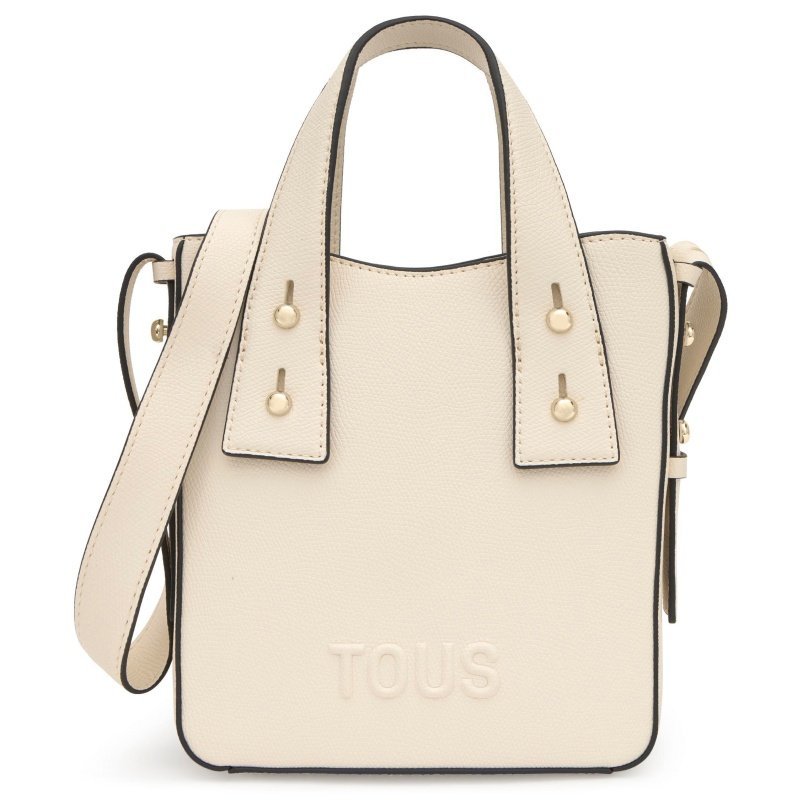 TOUS 2002373701 MINIBOLSO BACK TO torebka damska ecru