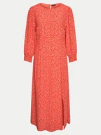 Sukienki - Pieces Sukienka letnia Sui 17149330 Czerwony Regular Fit - miniaturka - grafika 1