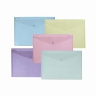 Teczka kopertowa A4 pastel mix (5szt) - Teczki i skoroszyty - miniaturka - grafika 1