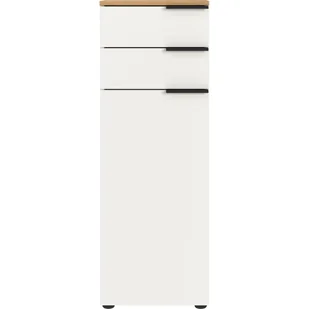 Biała wysoka szafka łazienkowa 39x111 cm Menen – Germania - Szafki łazienkowe - miniaturka - grafika 1