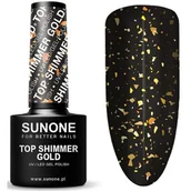 Lakiery hybrydowe - Sunone Lakiery hybrydowe 5ml Top shimmer gold - miniaturka - grafika 1
