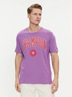 Champion T-Shirt 219852 Fioletowy Comfort Fit - Koszulki męskie - miniaturka - grafika 1