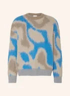 Swetry męskie - Calvin Klein Sweter Z Dodatkiem Alpaki blau - miniaturka - grafika 1