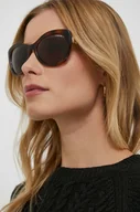 Okulary przeciwsłoneczne - VOGUE okulary przeciwsłoneczne 0VO5515SB damskie kolor brązowy - Vogue - miniaturka - grafika 1