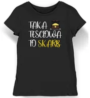 Koszulki i topy damskie - Koszulka damska dla teściowej "Taka teściowa to skarb" czarna M - miniaturka - grafika 1