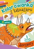 Kolorowanki, wyklejanki - Kolorowanka z tatuażami Dinozaury Nowa - miniaturka - grafika 1