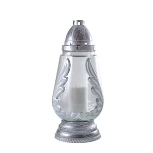 Znicz P 88 28 cm srebrny - Lampiony i znicze - miniaturka - grafika 1