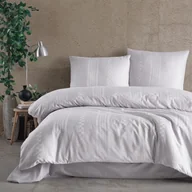 Pościel - Pościel 160x200 satyna bawełniana Capital Light Grey Exclusive - miniaturka - grafika 1