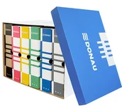 Pudła i kartony archiwizacyjne - Donau Pudło archiw. zbior - niebies 7666301FSC-10 - miniaturka - grafika 1