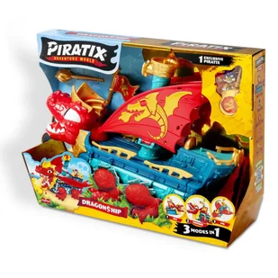 Piratix S.4 - Wild Kingdom - Statek Dragon Ship - Figurki dla dzieci - miniaturka - grafika 1