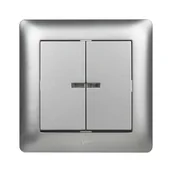 Wyłączniki światła i elektryczne - Elektro-Plast Wyłącznik ASTORIA srebrny - miniaturka - grafika 1