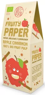 BIO PAPIER OWOCOWY - JABŁKO I CYNAMON RAW 25 g 5906395147304 - Zdrowa żywność - miniaturka - grafika 1