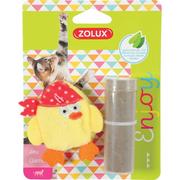 Zabawki dla kotów - Zolux Zabawka dla kota Pirat z kocimiętką żółty - miniaturka - grafika 1