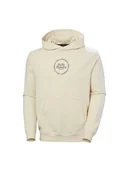 Bluzy męskie - Bluza męska HELLY HANSEN Core Graphic Sweat Hoodie beżowy L - miniaturka - grafika 1