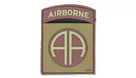 Odzież taktyczna i umundurowanie - 101 Inc. - Naszywka 3D - Airborne 82nd - Brązowy - miniaturka - grafika 1