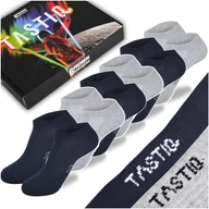 Skarpetki męskie - TASTIQ PREMIUM Skarpetki Stopki Męskie MIX NAVY Bawełna 6 Par Rozmiar 35/38 - miniaturka - grafika 1