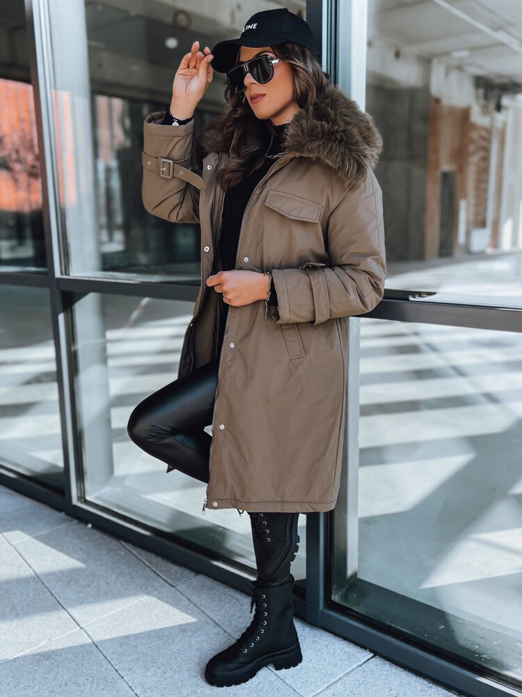 Kurtka damska parka MARBLIS khaki Dstreet TY3929-S