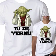 Koszulki męskie - T-Shirt Koszulka Star Wars Śmieszne Yoda M 0642 - miniaturka - grafika 1