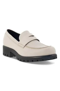 ECCO Modtray W - Damskie skórzane loafery - Biały - Size: 41 (UK 7.5) - Półbuty damskie - miniaturka - grafika 1
