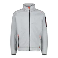 Kurtki męskie - CMP męska kurtka Knit-Tech Aluminium-Flame, 56 - miniaturka - grafika 1
