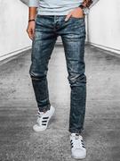 Spodnie męskie - Spodnie męskie jeansowe niebieskie Dstreet UX4104 - miniaturka - grafika 1
