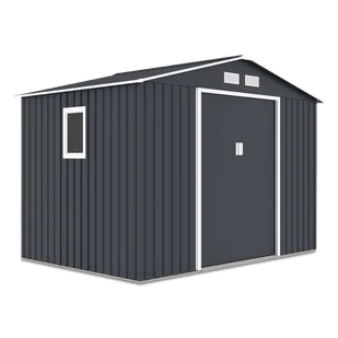 Domek na narzędzia HUDSON 9x6 Cold Grey - Altany ogrodowe Domek na narzędzia HUDSON 9x6 Cold Grey - Altany ogrodowe - miniaturka - grafika 1