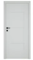 Drzwi wewnętrzne - Dre Drzwi Wewnętrzne Pełne Solte 1 Okleina Jasna Szara Mat - miniaturka - grafika 1