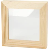 Ramki na zdjęcia - Creativ Rama 3D ze szkłem, 12,3x12,3 cm, drewno sosnowe, 1 szt. - miniaturka - grafika 1