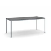 Stoły - B2B Partner Stół do jadalni, blat antracytowy 1800 x 800 mm, ciemna podstawa szary 555767 - miniaturka - grafika 1