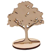 Scrapbooking - Drzewko na stopce ze sklejki Scrapki drewniane 8,5 x 10,5 cm - miniaturka - grafika 1