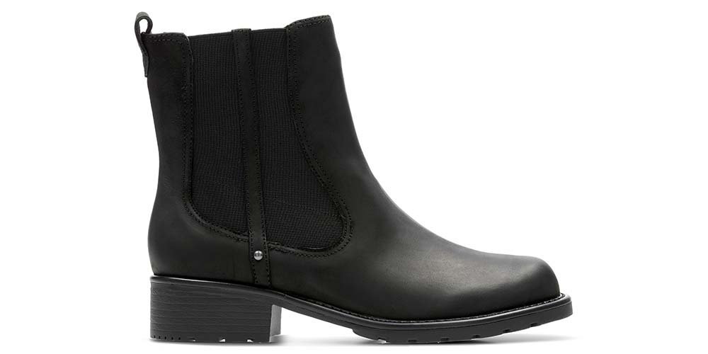 Botki Clarks Orinoco Club czarne E skórzane 37