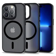 Etui i futerały do telefonów - Etui TECH-PROTECT MagMat MagSafe do Apple iPhone 12 Pro Max Czarny Mat - miniaturka - grafika 1
