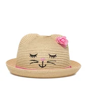 Czapki dla dzieci - Kapelusz Nelli Blu 4K3-002-SS23 Beżowy - miniaturka - grafika 1