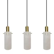Lampy sufitowe - Lampa zwieszana nad stół Tirana LP-945/3L WH Light Prestige glamour biała - miniaturka - grafika 1